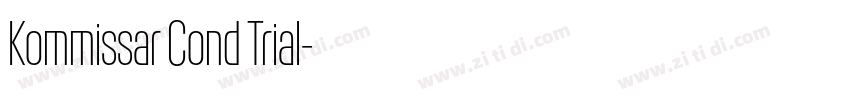 Kommissar Cond Trial字体转换 Kommissar Cond Trial字体转换